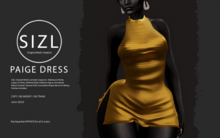 SIZL PAIGE DRESS - SINGLE GOLD