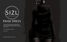 SIZL PAIGE DRESS - SINGLE BLACK