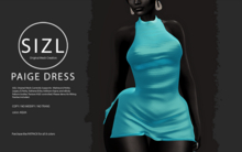 SIZL PAIGE DRESS - SINGLE AQUA