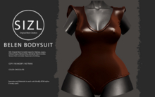 SIZL BELEN BODYSUIT -CHOCOLATE