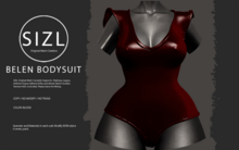 SIZL BELEN BODYSUIT -BLOOD