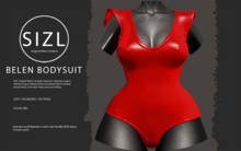 SIZL BELEN BODYSUIT - RED