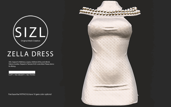 SIZL ZELLA DRESS WHITE (UNPACK)