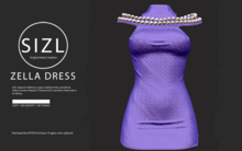 SIZL ZELLA DRESS LPURP (UNPACK)