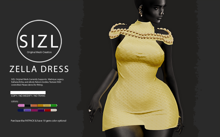 SIZL ZELLA DRESS FATPACK (UNPACK)