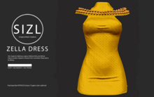 SIZL ZELLA DRESS DGOLD (UNPACK)