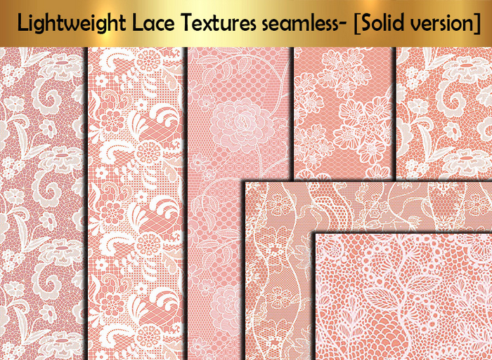Second Life Marketplace - Lightweight Lace Textures - [Solid version] K