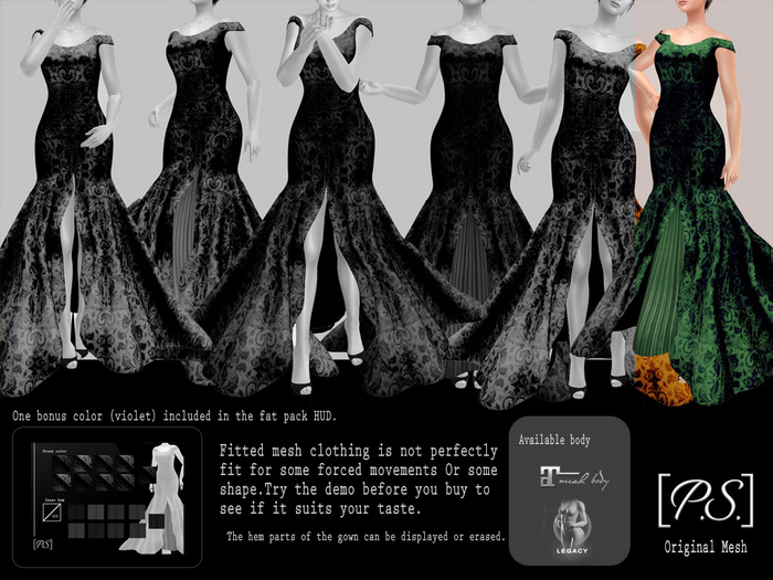 PS Gown_Antique (green)