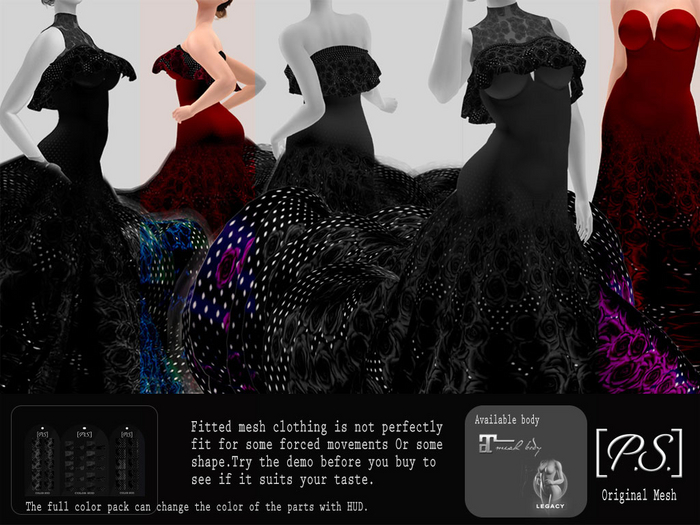 PS Rose Flill Gown(RED)