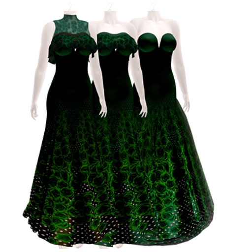 PS Rose Flill Gown(GREEN)