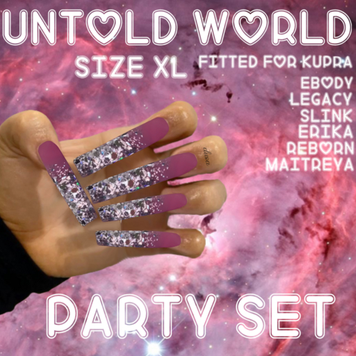 ~UW~ XL Party Nails 
