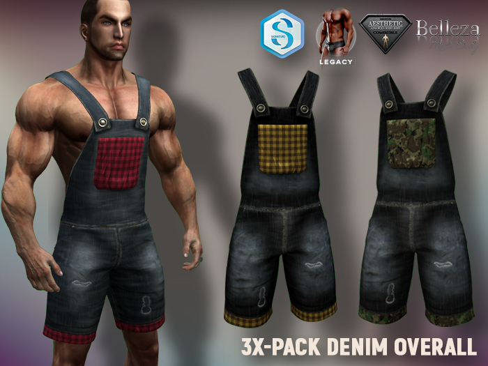 [7/11] Overall Denim - 3x Pack