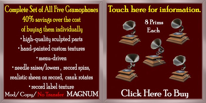 All Five Gramophones