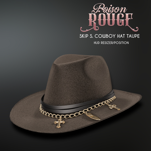 POISON ROUGE Skip S Hat Taupe