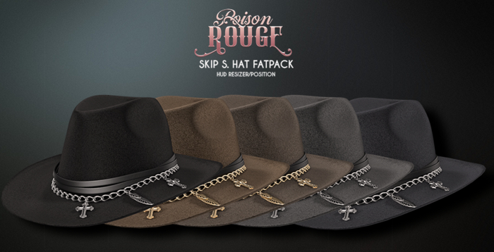 POISON ROUGE Skip S Hat FATPACK