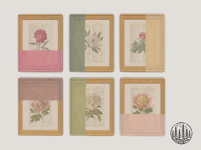 .spruce. pretty peony prints {dipped set}