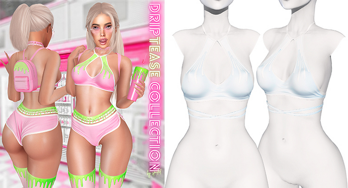 Spoiled - Drip Top Baby Blue *Updated* for LaraX,Waifus,Mounds,Teacups & More