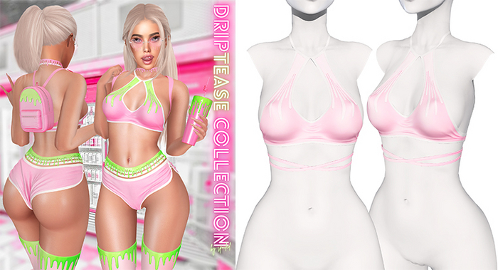 Spoiled - Drip Top Cotton Candy *Updated* for LaraX,Waifus,Mounds,Teacups & More