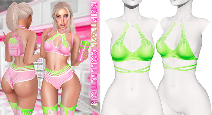 Spoiled - Drip Top Cute Green *Updated* for LaraX,Waifus,Mounds,Teacups & More