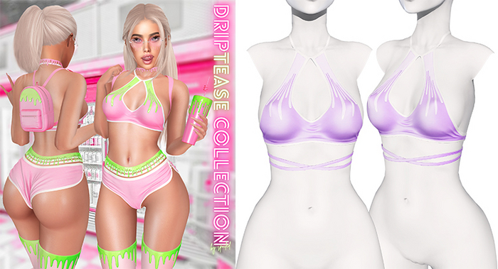 Spoiled - Drip Top Delicate Purple *Updated* for LaraX,Waifus,Mounds,Teacups & More