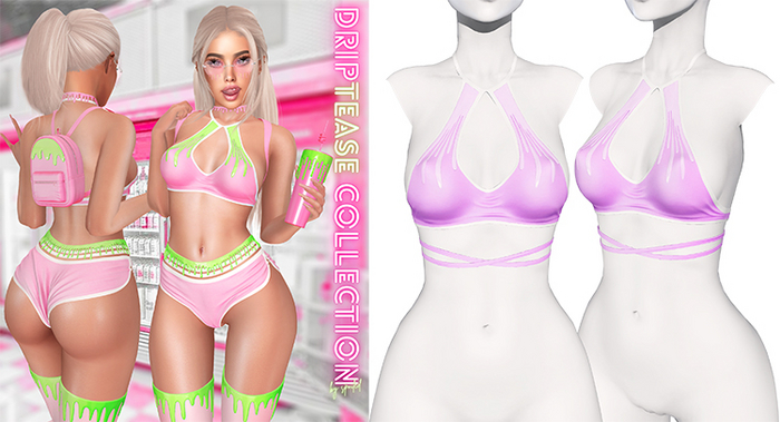 Spoiled - Drip Top Dreamy Purple *Updated* for LaraX,Waifus,Mounds,Teacups & More