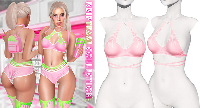 Spoiled - Drip Top Peach *Updated* for LaraX,Waifus,Mounds,Teacups & More