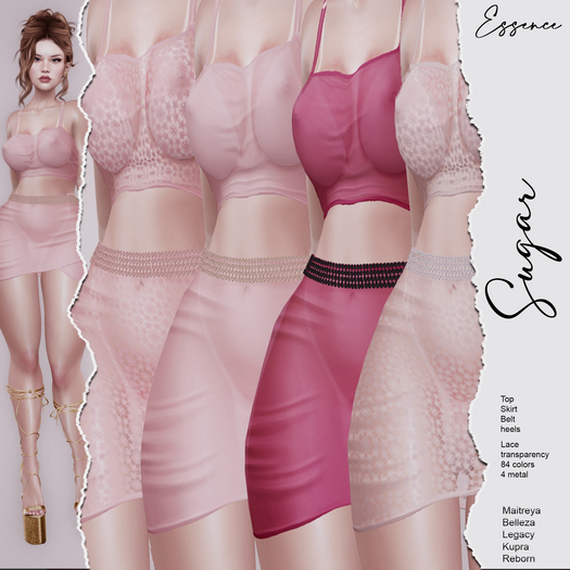 :Essence:Sugar Set/ SUPER PACK/WHITH HEELS
