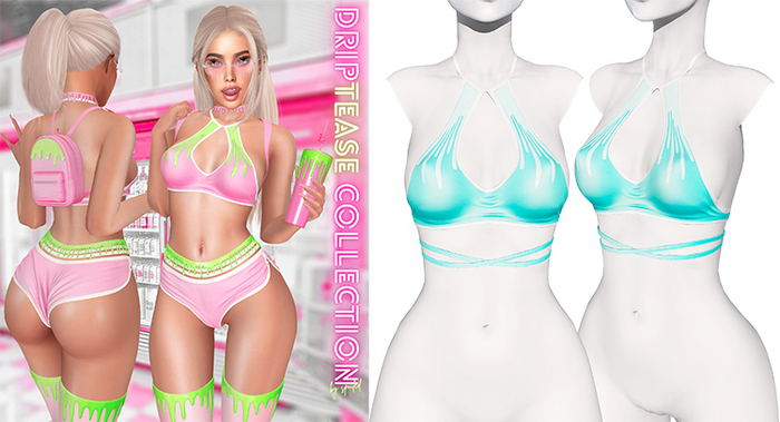 Spoiled - Drip Top Mint *Updated* for LaraX,Waifus,Mounds,Teacups & More