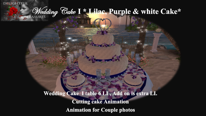 [SYY] Wedding Lilac Cake & Table Animations SET PACKAGE