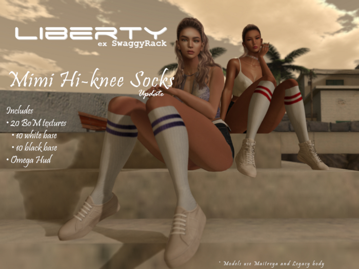 LIBERTY - Mimi Hi-knee Socks - FATPACK - BoM & Omega