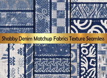 Shabby Denim Matchup Fabrics Texture Seamless