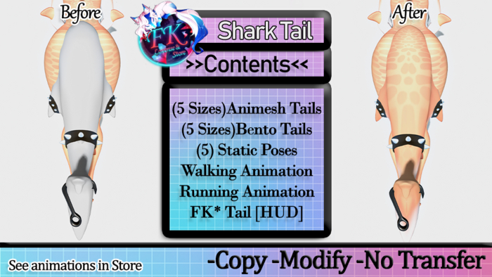 FK* Shark Tail ☾☾Bento & Animesh☽☽