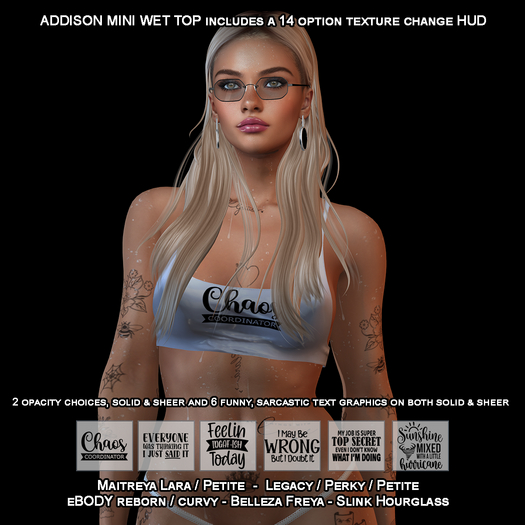 Commotion Addison Mini Wet Top WHITE