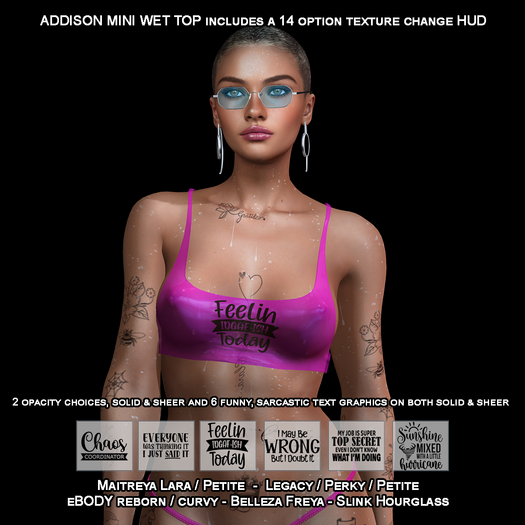 Commotion Addison Mini Wet Top PINK