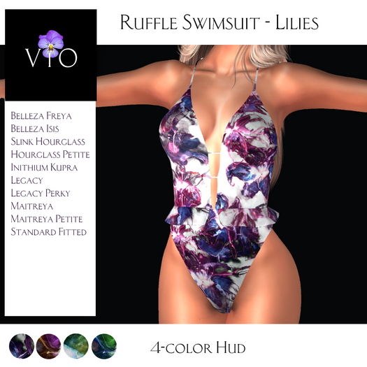 ViO Lilies Ruffle Swimsuit