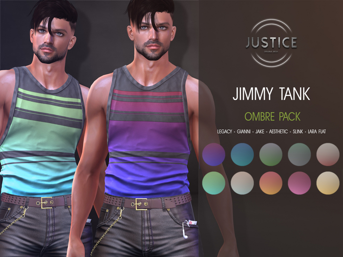 [JUSTICE] JIMMY TANK - OMBRE PACK
