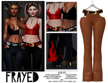 Frayed - Jesse Pants - Tan