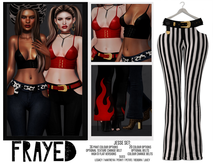 Frayed - Jesse Pants - Stripes