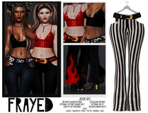 Frayed - Jesse Pants - Stripes