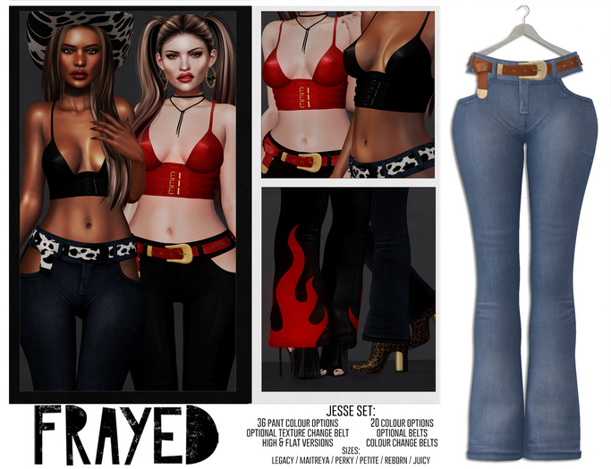 Frayed - Jesse Pants - Denim Light