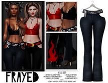 Frayed - Jesse Pants - Denim Classic