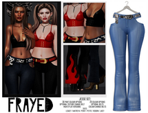 Frayed - Jesse Pants - Blue