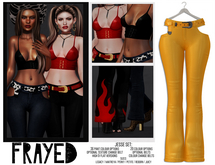 Frayed - Jesse Pants - Mustard