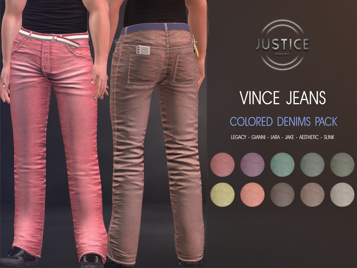 [JUSTICE] VINCE JEANS - COLORED DENIMS