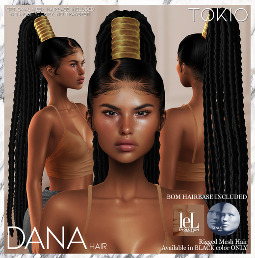 TOKIO Hair - DANA Alpha Hair - Black