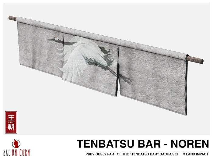 DYNASTY x Bad Unicorn: Tenbatsu Bar: Noren