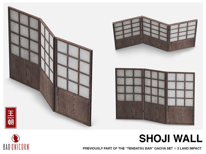 DYNASTY x Bad Unicorn: Tenbatsu Bar: Shoji Wall
