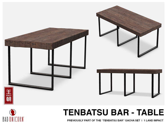 DYNASTY x Bad Unicorn: Tenbatsu Bar: Table