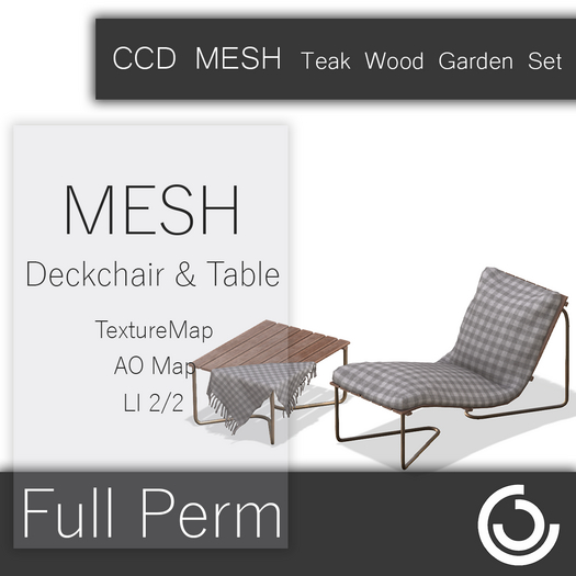 CCD MESH Teak Wood Garden Set