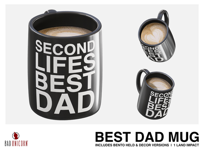 Best Dad Mug (includes decor & bento version)